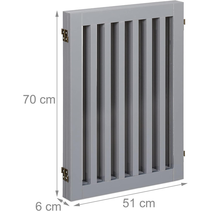 Захисне ворота Relaxdays для собак, сіре, 70 x 154 см, розкладне, з ніжками