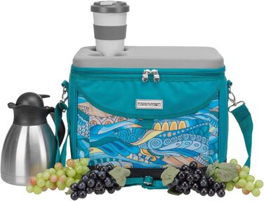 Термосумка Anndora 22L для пікніка, 35 x 24 x 27 см, блакитний колір (OCEAN turquoise)