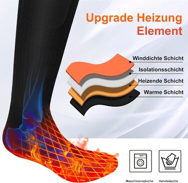 Спортивні грілки для ніг Svpro з підігрівом, акумуляторні, для чоловіків та жінок, чорні. Ідеально для кемпінгу та полювання.