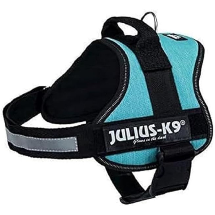 Шлейка Julius K-9 Powergeschirr, розмір M/0, колір Океан (смугастий), для собак