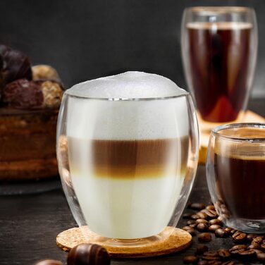 Created double-walled glasses 250ml 