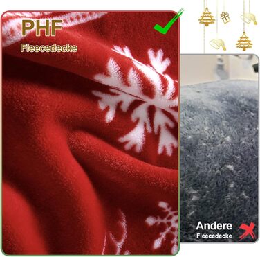 Фланелева ковдра PHF Kuscheldecke 150x200 см - м'яка, тепла, екологічна ковдра для дому, дивана, ліжка, софи. Ковдра-плед з малюнком (олені/дерева)