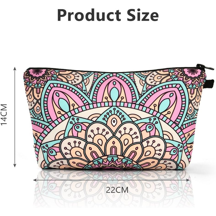 Набір косметичних сумок з брезенту, 4 шт. – Косметичка для подорожей, органайзер для макіяжу, багатофункціональна сумочка з блискавкою, аксесуари для косметики, кольорова