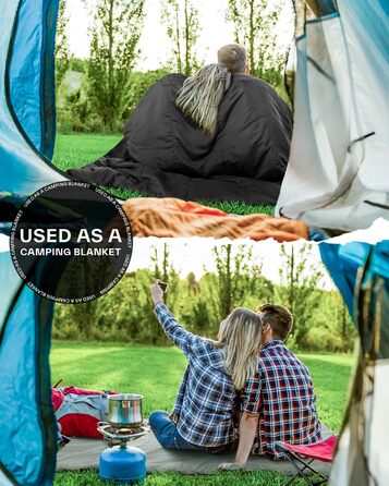 Sportneer Summer Sleeping Bag - Lightweight, Waterproof Camping Sleeping Bag for Backpacking, Hiking, Travel - 190x85cm