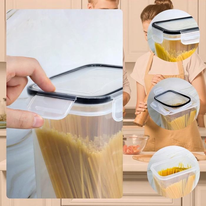 Набір контейнерів для зберігання продуктів, 24 шт. + кришки + етикетки