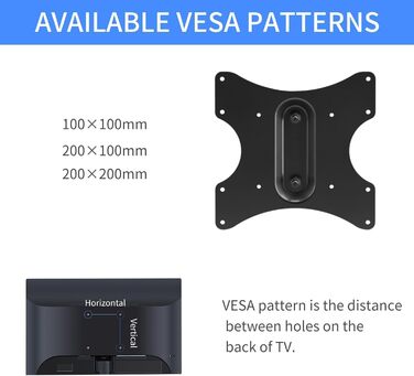 Suptek Adjustable TV Wall Mount for LCD LED Plasma Flat Screens - Tilting & Swivel (23-43 inch)