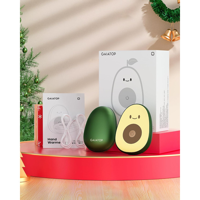 Електричні грілки для рук Gaiatop (2 шт.), магнітні, 3 режими нагріву, портативні, для активного відпочинку та подарунків