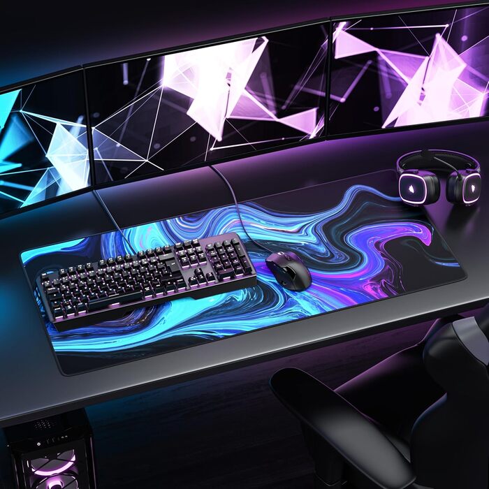 Кімочок для миші CSL Titanwolf XXL 900x400mm - синій, покращена точність та швидкість