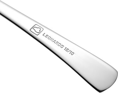 Набір дитячого столового прибору LEONARDO HOME Bambini Avventura 4-piece - нержавіюча сталь, миюча в посудомийній машині, з зображеннями панди, єдинорога, фламінго, з можливістю гравіювання