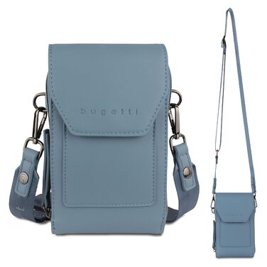 Сумка Bugatti Almata на плече з відділенням для смартфона, кросбоді для жінок (Джинс)