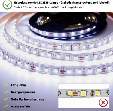 Дзеркало для ванної кімнати з підсвічуванням 60x50 см, LED, 6400K, біле світло, вертикальне/горизонтальне кріплення