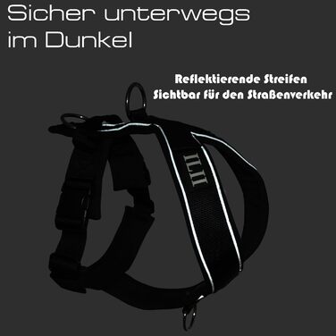 Нашийник для собак ILII Y - міцний, елегантний та комфортний. Унікальний дизайн для середніх та великих собак. Чорний, мінімальне покриття