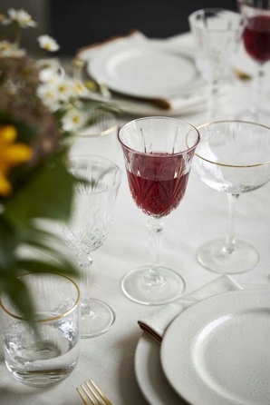 Келихи для червоного вина Lyngby Glas Melodia, багатоколірні, 270 мл, 4 шт.