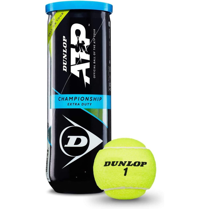 Тенісні м'ячі Dunlop ATP Championship (12 шт. у банці V21)