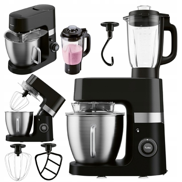 Кухонний комбайн SilverCrest SKMP 1300 D3, 1300 Вт, чорний