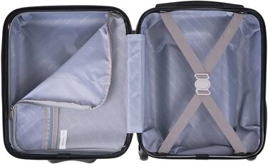 Чемодан ручної об'єму 24 л Cabin Max Anode 40x30x20 см з жорстким корпусом Hardscalen, сірий, 2 колеса