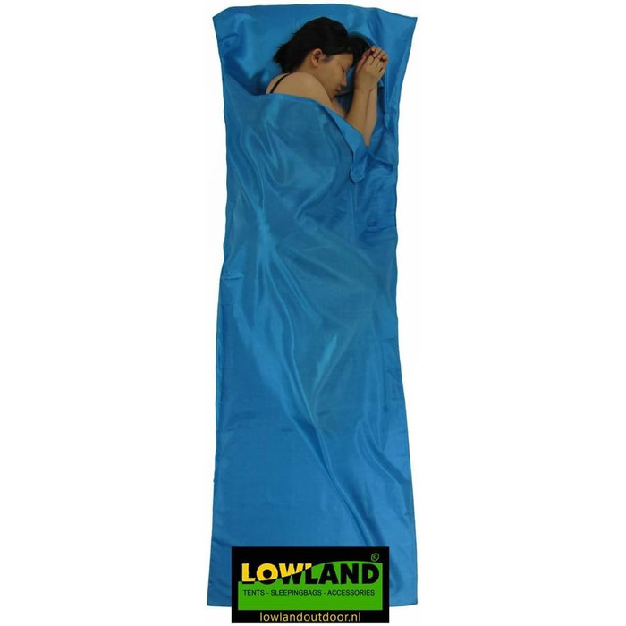 Шовковий спальний мішок Lowland Outdoor для походів, легкий хютеншляфзак