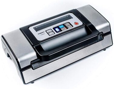 Професійний вакуумний пакувальник Maxxo VM Profi з подвійною зварювальною лінією, 20 л/хв, 900 мбар, для пакування продуктів харчування, з нержавіючої сталі