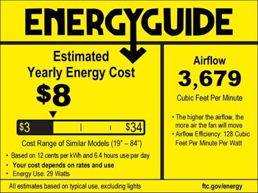 Стелянка вентилятор Ohniyou з підсвіткою та пультом дистанційного керування, 96,5 см (38 дюймів). Тиха, регульована яскравість, для спальні, тераси, внутрішнього та зовнішнього використання (чорний, сучасний)