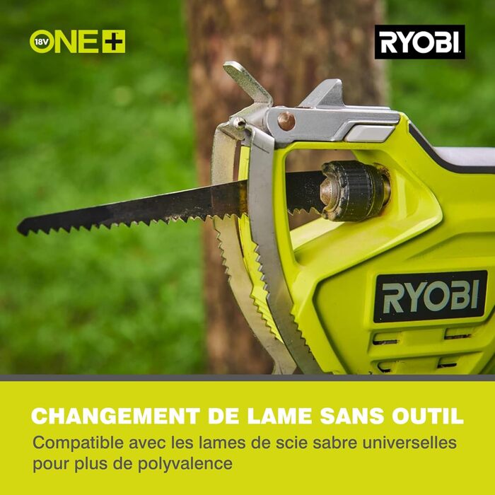 Акумуляторна ланцюгова міні-пила RYOBI 18V ONE+ 15 см, обрізна, без акумулятора та зарядки