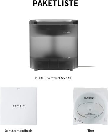 PETKIT CyberTail: Фонтанчик для котів та собак, 1.85л, LED-підсвічування, тихий, бездротова помпа, білий/темно-сірий