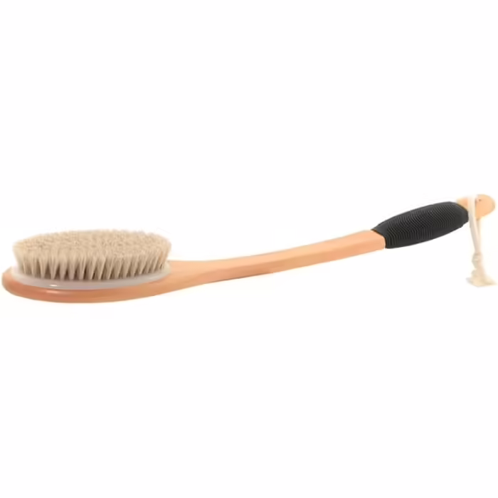 Lady Body Scrub Brushes for Women and Men, Horsehair Bath Brushes with Long Handle Bath Scrubber