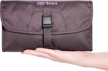 Дорожня косметичка Tatonka Small Travelcare — плоска сумка для гігієни з дзеркалом та відділеннями, Midnight Plum (15 x 27 x 4 см)