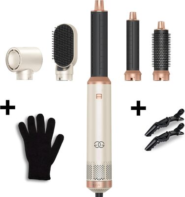 Набір для укладки волосся Golden Goods 5-в-1: фен-щітка, плойка, стайлер, 1000W