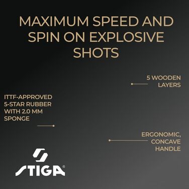 Тенісний стіл STIGA Flexure V2 – професійний, ITTF, для атакуючих гравців