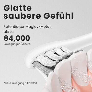Oclean X Pro Elite: Електрична звукова зубна щітка з 7 насадками, підставка та чохол для подорожей, чорна