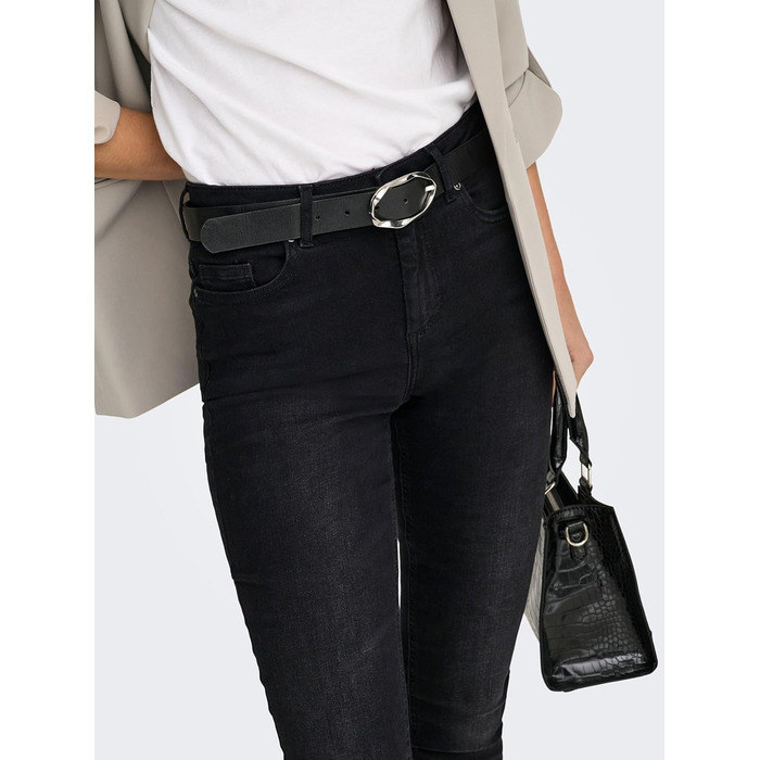 Жіночі джинси ONLY Onlblush Life Mid Sk DNM Rea1099 Noos, чорний денім, розмір XXS/30L