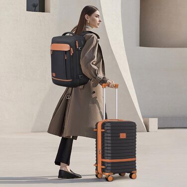 Набір валіз Joyway Handgepäck-Sets, чорний, ручна валіза, розширювана дорожня валіза з TSA-замком, чорний