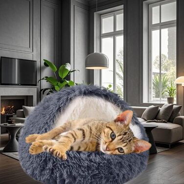 М'яке ліжко для собак та котів у формі мушлі, тепле, зручне, миється, 65x65 см