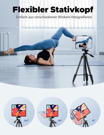 Тримач-штатив Lusweimi 153 см для смартфона, iPad та планшетів до 11