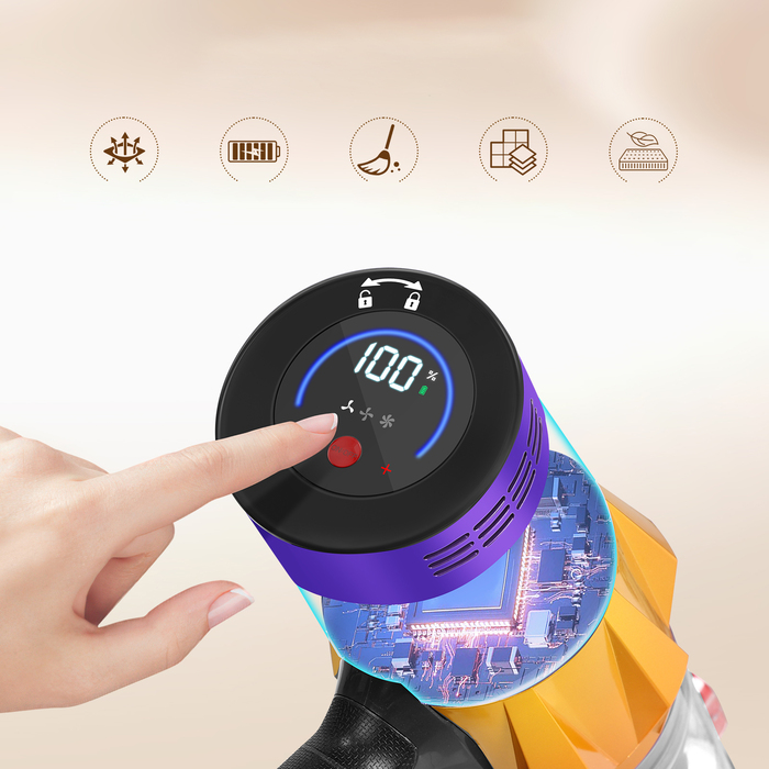 Вертикальний бездротовий пилотяг 2в1 Blossom V18, ручний, LED-підсвітка, 550Вт, 50кПа, для дому