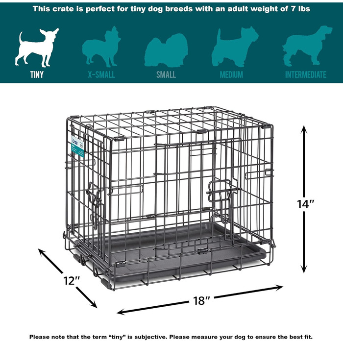 Кія для собак Midwest Homes iCrate Modell 1536DDU, чорна, 90 см, з одною дверцятами, витримана підставка, захисні ніжки, роздільник, патентні функції