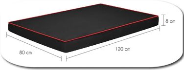 FORTISLINE Dog Mat Dog Bed OAHU Plus 2 Sizes 4 Colors (XL - 120x80x8cm, Grey)