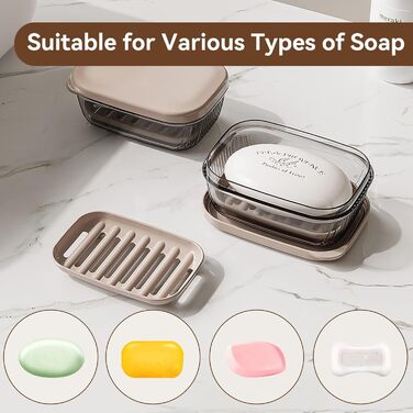 Подорожня мильниця з піддоном для води: мильниця для подорожей, мильниця для ванної кімнати, мильниця для миття рук