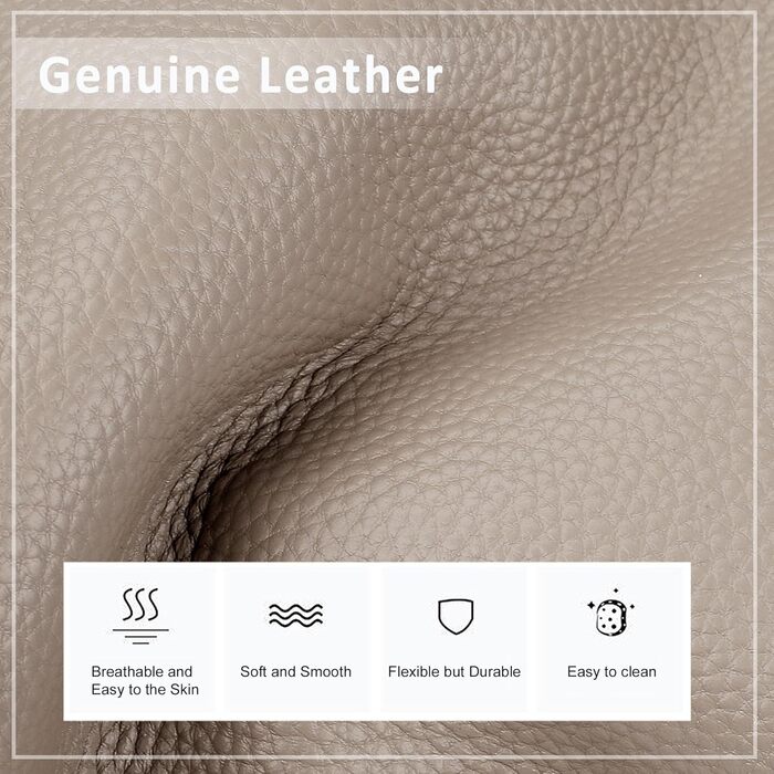 Сумка жіноча Befen зі шкіри, шопер середнього розміру, елегантна класична, колір А-тауп з 2 ремінцями через плече