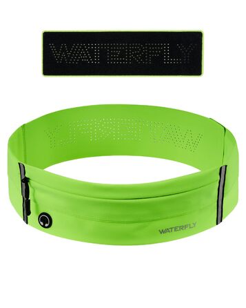 Пояс для телефону WATERFLY: спортивний пояс-сумочка для бігу, джогінгу, фітнесу. Підходить для чоловіків та жінок (світло-зелений)