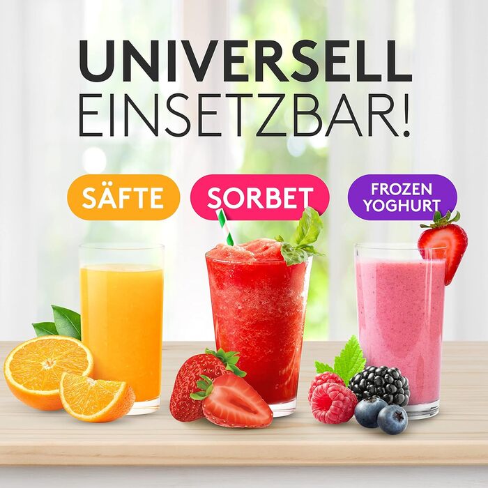 Divaro [THE ORIGINAL] - Slow Juicer - Vegetable and Fruit Extractor - [150 W] Vitamin-Friendly Fruit Extractor with Reverse Function. Includes Cleaning Brush - BPA Free