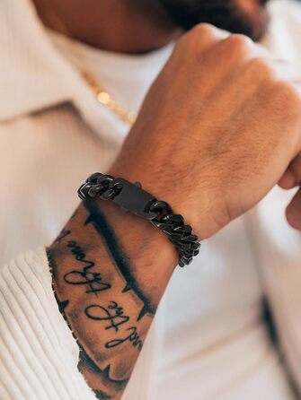 Чоловіча ланцюжок Panzerkette Miami з нержавіючої сталі Bestyle 19/21/23 см, 12.5 мм (з подарунковою коробкою)