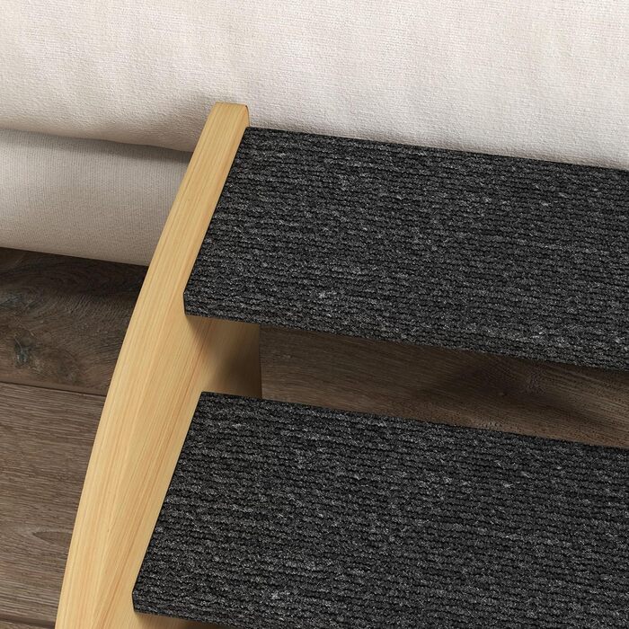 Сходинки для собак PawHut - 3 сходинки, 30 см, з боковинами. Підходить для маленьких собак та котів. Для підйому на ліжко, диван, у машину. Колір: дуб