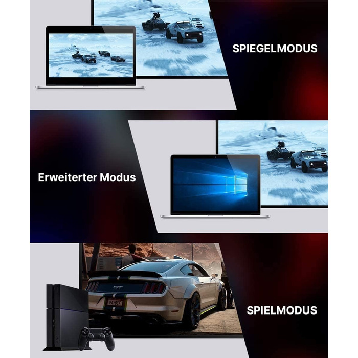 Кабель HDMI JSAUX 8K 3 метри (2 шт.) | 48Gbps, 8K@60Hz, 4K@120Hz, HDR10+, eARC, HDCP 2.2/2.3, Dolby Vision, сумісний з PS5, PS4, UHD TV, монітором - Червоний