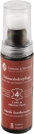 Langer & Messmer Leather Care Set for Suede - Shoe Care Set with Shoe Brushes for Nubuck Leather Care and Care Products for Refreshing Color, Protection, and Impregnation to Care for Your Suede Shoes