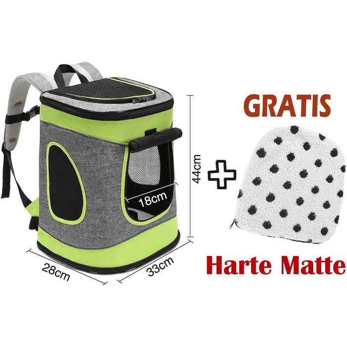 Складана переносна переносна коробка для собак і котів. Транспортна сумка для автомобіля та авіаперельотів. Рюкзак для тварин, сірий та техногортий колір.