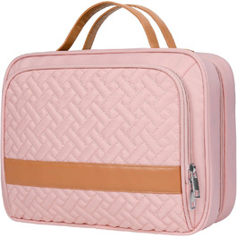 Складана дорожня косметичка IDEATECH, водонепроникна, для чоловіків та жінок, з петлею для підвішування (251-рожевий)