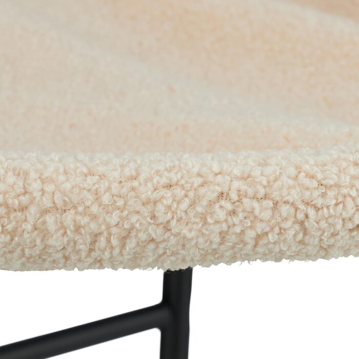 Кішка лежанка-гамак Relaxdays для котів, сталевий каркас, плюш, 25x45x42 см, бежевий/чорний