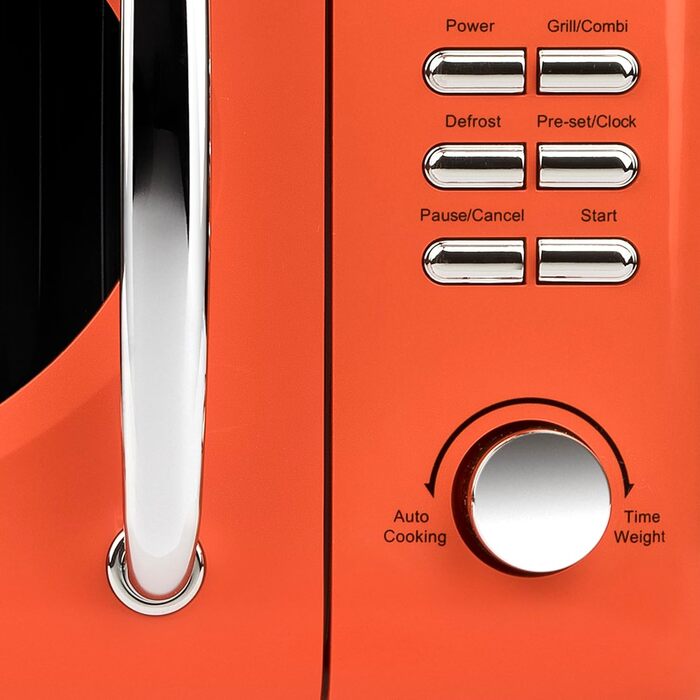 Мікрохвильова піч G3 Ferrari Sapormio Vintage, 1150 Вт, 20 л, 8 програм, оранжева