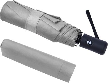 Візон парасолька автоматична, 8 спиць, тефлонове покриття, зелений (8 спиць - сірий)